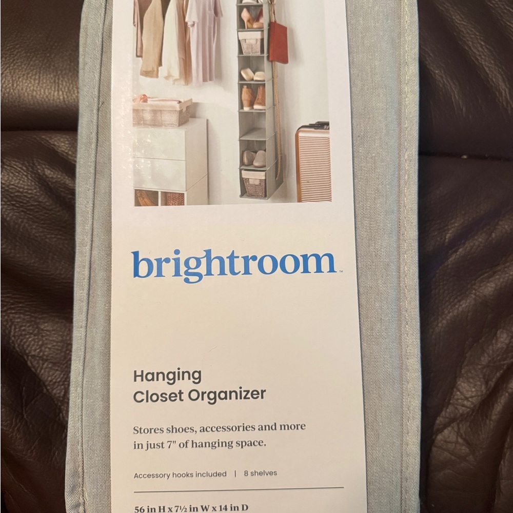Gray Hanging Closet Organizer
